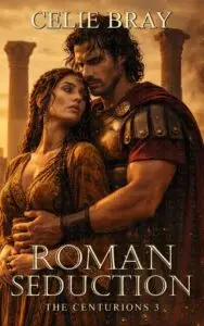 A historical romance book cover featuring a Roman centurion and a Carthaginian woman.