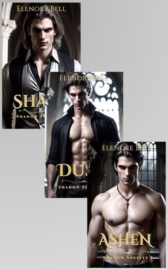 • Shadow Society trilogy cover set premade paranormal romance matching series covers